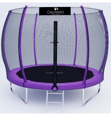 Батут пружинный с защитной сеткой Calviano 312 см - 10ft OUTSIDE master purple