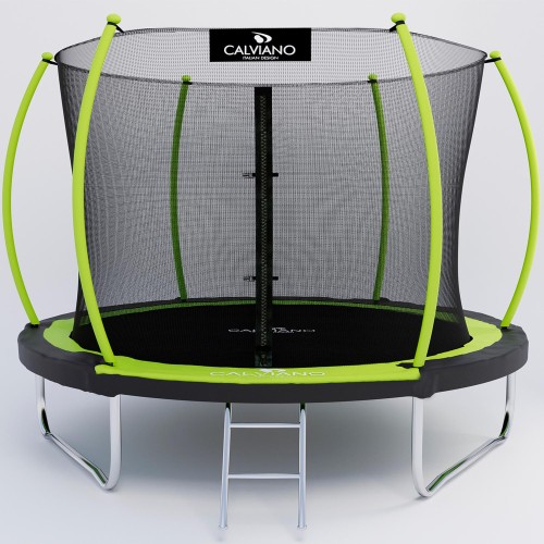 Батут пружинный с защитной сеткой Calviano 312 см - 10ft INSIDE master green