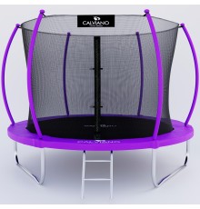 Батут пружинный с защитной сеткой Calviano 312 см - 10ft INSIDE master purple