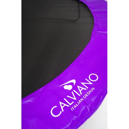 Батут пружинный с защитной сеткой Calviano 312 см - 10ft INSIDE master purple