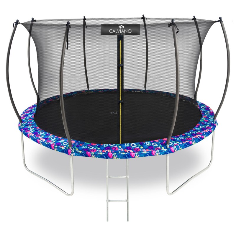 Батут пружинный с защитной сеткой Calviano 374 см - 12ft INSIDE master smile 4816087402868 купить в Минске - интернет-магазин Ugolok.by