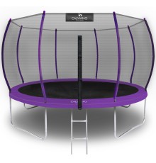 Батут пружинный с защитной сеткой Calviano 374 см - 12ft OUTSIDE master purple