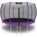 Батут пружинный с защитной сеткой Calviano 374 см - 12ft OUTSIDE master purple
