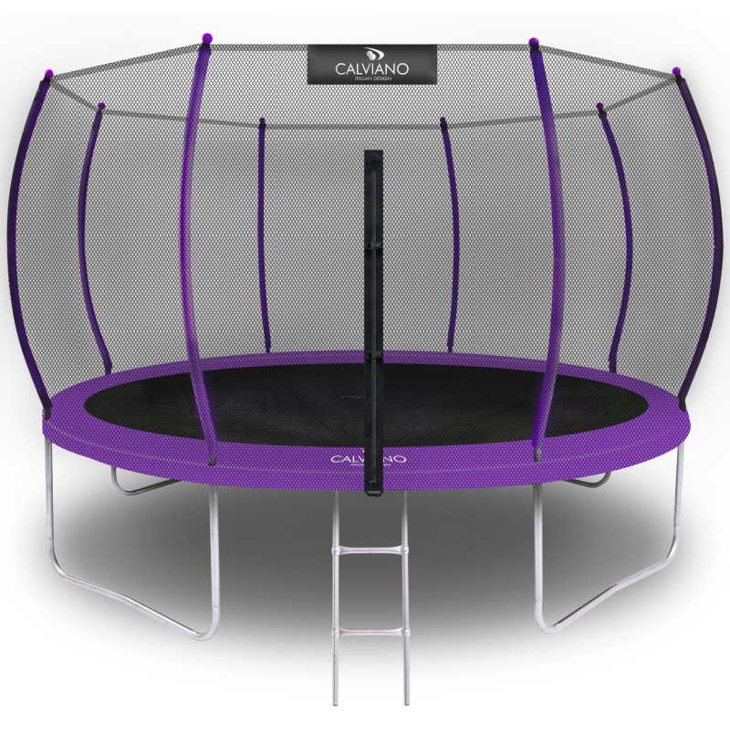Батут пружинный с защитной сеткой Calviano 374 см - 12ft OUTSIDE master purple 4816087402882 купить в Минске - интернет-магазин Ugolok.by