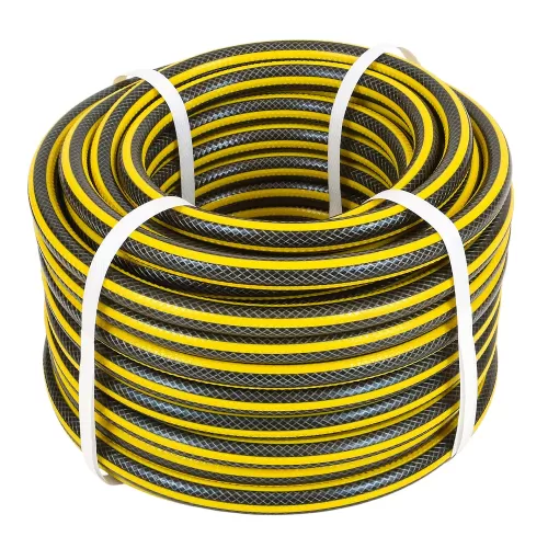 Шланг поливочный Жук Comfort 1/2" 3-х слойный жёлтый (бухта 25 метров)