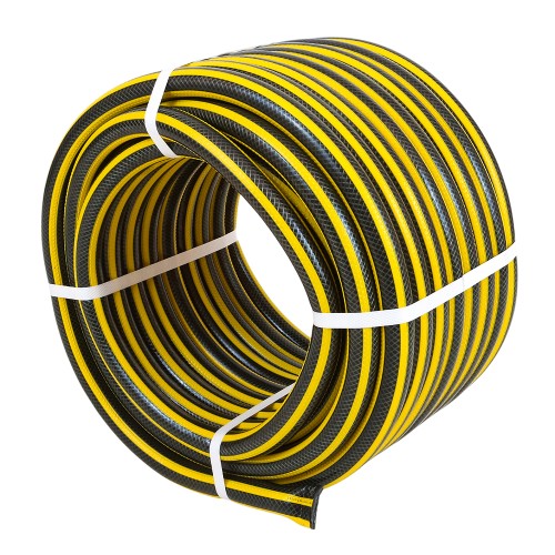 Шланг поливочный Жук Comfort 3/4" 3-х слойный жёлтый (бухта 25 метров)