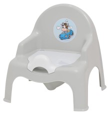 Горшок-стульчик детский Эльфпласт (светло-серый)
