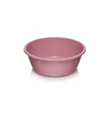 Таз пластиковый 14 л круглый (светло-черничный)