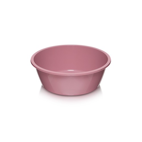 Таз пластиковый 14 л круглый (светло-черничный)