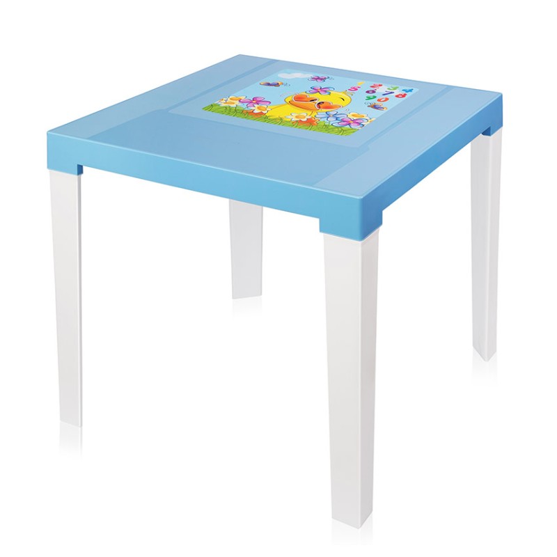 Стол пластиковый детский Аладдин 51Х46.5 см голубой