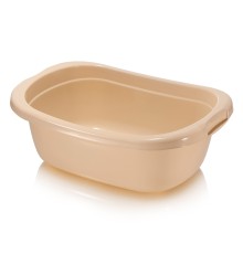 Таз пластиковый "Лагуна" прямоугольный 32л, бежевый (арт. 250)