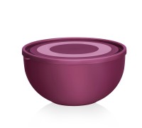 Салатница 2.5 л с крышкой (вишневый)