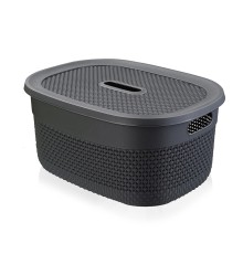 Корзинка Ariana 3 л с крышкой (графит)