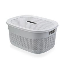 Корзинка Ariana 3 л с крышкой (серый)