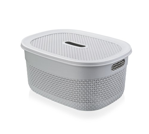 Корзинка Ariana 3 л с крышкой (серый) Корзинка Ariana 3 л с крышкой (серый)