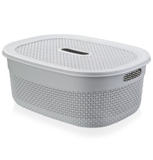 Корзинка Ariana 12 л с крышкой (серый)
