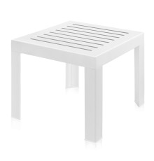 Столик для шезлонга пластиковый Aqua белый