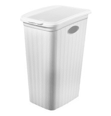 Корзина для белья Elegance 36л (белый)