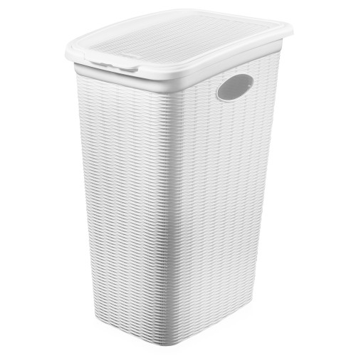 Корзина для белья Elegance 36л (белый)