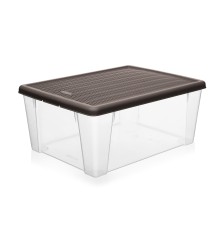 Контейнер для хранения Elegance 9л (прозрачно-коричневый)