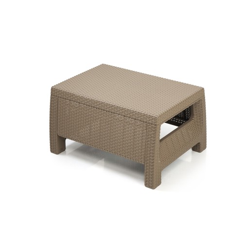 Стол пластиковый "Холидэй" садовый, серо-коричневый