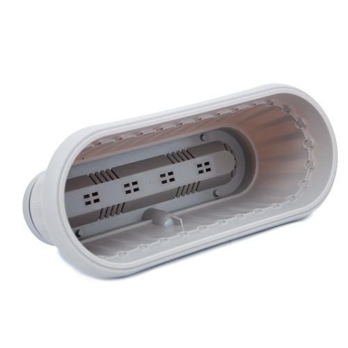 Кашпо Флавия овальное №2 с застегивающимся поддоном, серо-коричневый Кашпо Флавия овальное №2 с застегивающимся поддоном, серо-коричневый