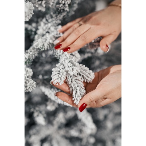 Елка искусственная заснеженная Арона 180 см GrandCity