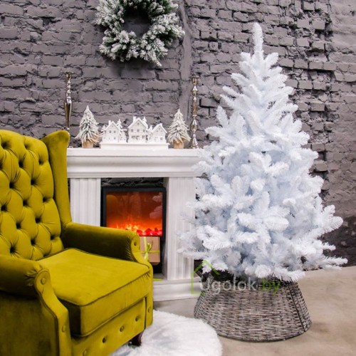 Елка искусственная белая LUX 220 см GrandCity