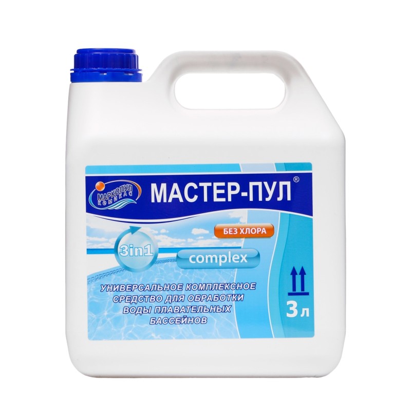 Средство для комплексной обработки воды Мастер-Пул 3 л (99001) 99001 - фото 3 | Ugolok.by