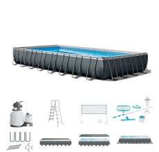 Бассейн Intex Ultra XTR с волейбольной сеткой 732x366x132 см 26368