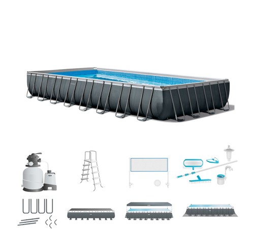 Бассейн Intex Ultra XTR с волейбольной сеткой 732x366x132 см 26368 Бассейн Intex Ultra XTR с волейбольной сеткой 732x366x132 см 26368