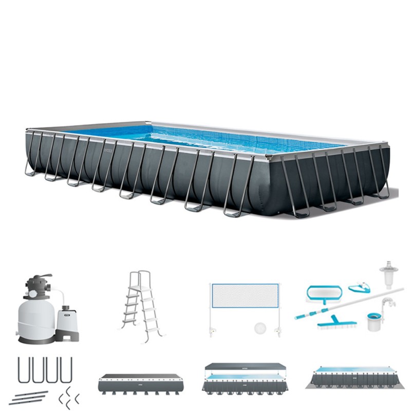 Бассейн Intex Ultra XTR с волейбольной сеткой 732x366x132 см 26368 26368 купить в Минске - интернет-магазин Ugolok.by