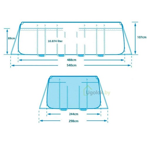 Каркасный бассейн Intex Greywood Prism Frame 457x122 см (26742)