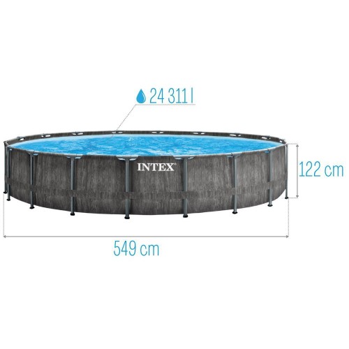 Каркасный бассейн Intex Greywood Prism Frame 549x122 см (26744)