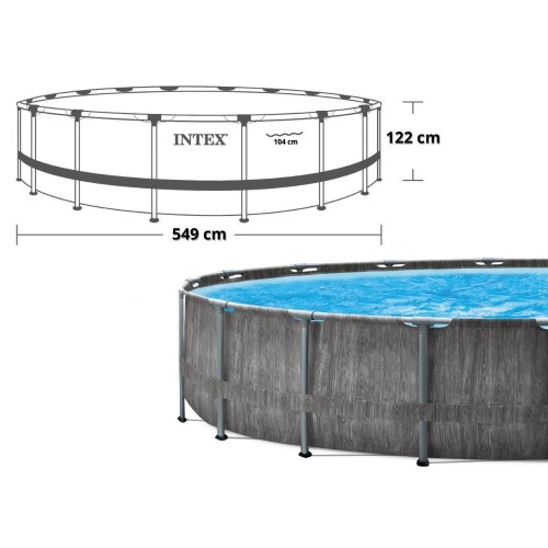 Каркасный бассейн Intex Greywood Prism Frame 549x122 см (26744)