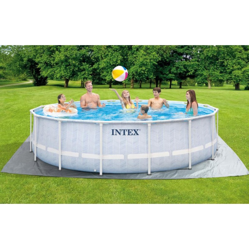 Каркасный бассейн Intex Prism Frame Chevron 26746 (488х122) 26746 - фото 3 | Ugolok.by