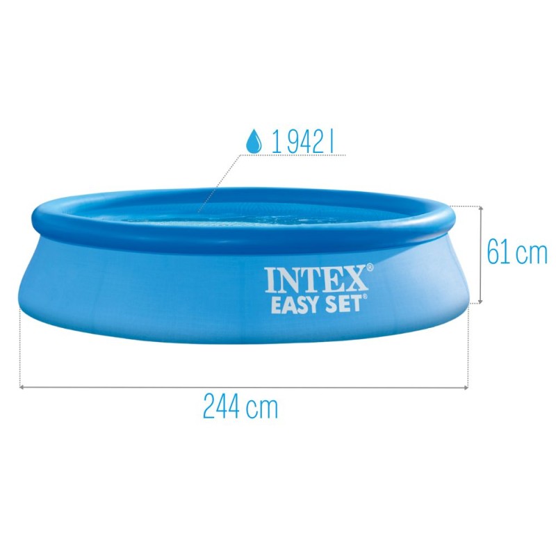 Бассейн Intex Easy Set с фильтр-насосом 244x61 см (28108NP) 28108 - фото 2 | Ugolok.by