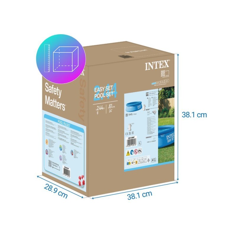 Бассейн Intex Easy Set с фильтр-насосом 244x61 см (28108NP) 28108 - фото 9 | Ugolok.by