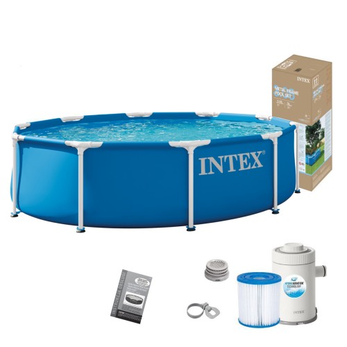 Бассейн каркасный Intex Metal Frame с фильтр-насосом 305x76 см (28202) 28202 купить в Минске - интернет-магазин Ugolok.by