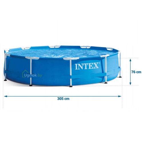 Бассейн каркасный Intex Metal Frame с фильтр-насосом 305x76 см (28202 NP) Бассейн каркасный Intex Metal Frame с фильтр-насосом 305x76 см (28202 NP)