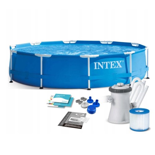 Бассейн каркасный Intex Metal Frame с фильтр-насосом 305x76 см (28202 NP) Бассейн каркасный Intex Metal Frame с фильтр-насосом 305x76 см (28202 NP)