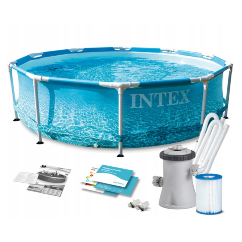 Бассейн каркасный Intex Beachside Metal Frame с фильтр-насосом 305x76 см (28208) 28208 купить в Минске - интернет-магазин Ugolok.by