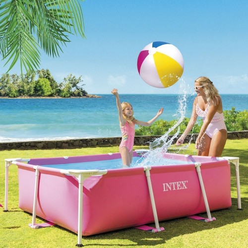 Бассейн каркасный Intex 220x150x60 см (28266) розовый Бассейн каркасный Intex 220x150x60 см (28266) розовый