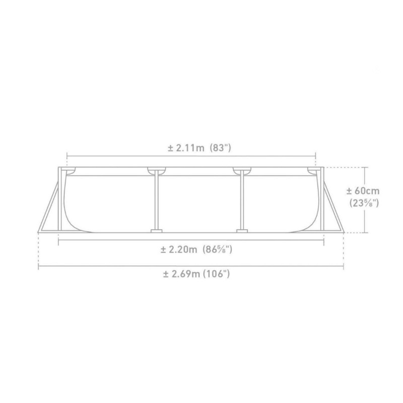 Бассейн каркасный Intex 220x150x60 см (28266) розовый 28266 - фото 6 | Ugolok.by