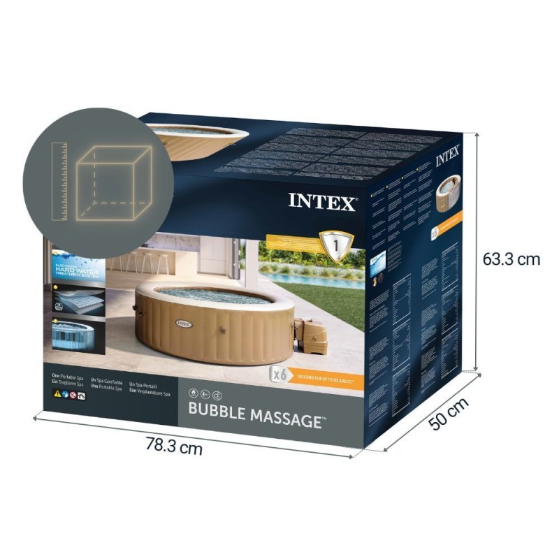 Надувной бассейн-джакузи Intex 216x71 см (28428GN) 28428GN - фото 10 | Ugolok.by