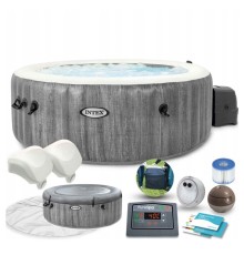 Надувной бассейн джакузи (СПА-бассейн) Intex Greywood Deluxe 196x71 см (28440GN)