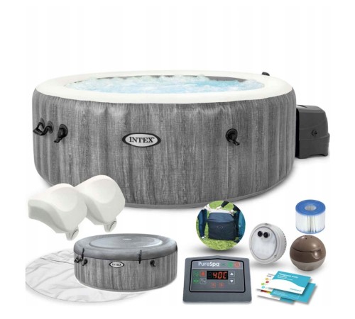 Бассейн-джакузи Intex Greywood Deluxe 196x71 см (28440GN) Бассейн-джакузи Intex Greywood Deluxe 196x71 см (28440GN)