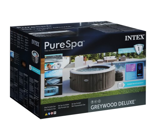 Бассейн-джакузи Intex Greywood Deluxe 216x71 см (28442GN)
