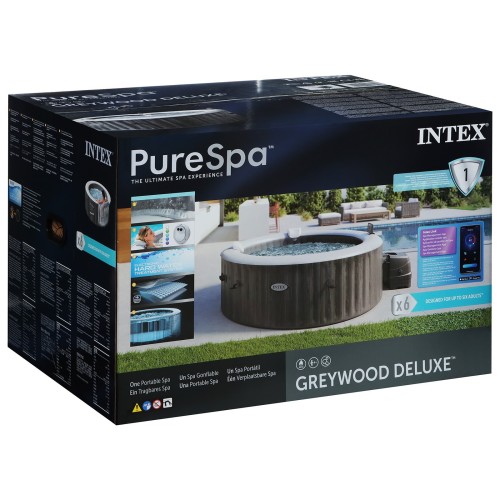 Бассейн-джакузи Intex Greywood Deluxe 216x71 см (28442GN) Бассейн-джакузи Intex Greywood Deluxe 216x71 см (28442GN)
