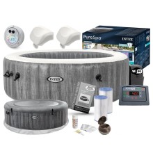 Надувной бассейн джакузи (СПА-бассейн) Intex Greywood Deluxe 216x71 см (28442GN)